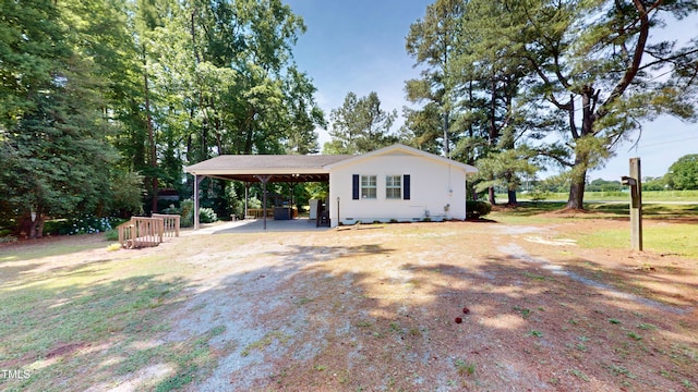 4509 Stevens Chapel Rd, Smithfield, NC 27577 - view of front facade featuring a carport