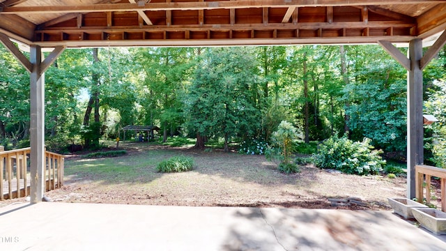 4509 Stevens Chapel Rd, Smithfield, NC 27577 - view of patio / terrace featuring a gazebo and view of scattered trees