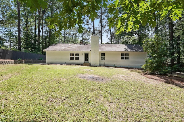 3916 W Allen, Raleigh, NC 27603 - back of property with crawl space and a chimney