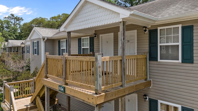 5134 Greenville Loop Rd Apt D, Wilmington, NC 28409 - view of wooden deck