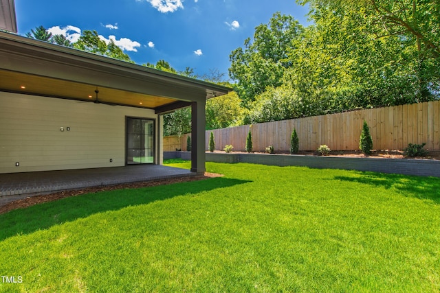2805 Van Dyke Ave, Raleigh, NC 27607 - view of yard with a patio area