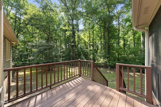 6009 Shadow Moss Cir, Raleigh, NC 27603 - view of deck