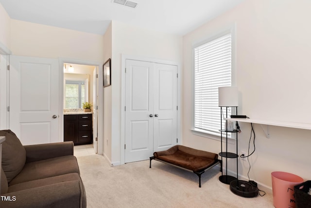 6928 Leesville Rd, Raleigh, NC 27613 - sitting room with light colored carpet and baseboards