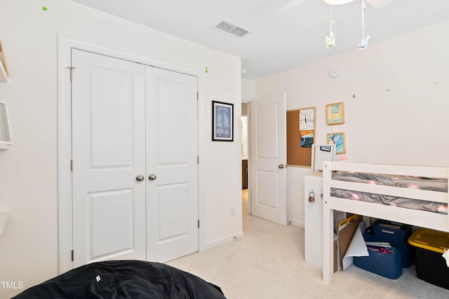6928 Leesville Rd, Raleigh, NC 27613 - bedroom with light carpet and a closet