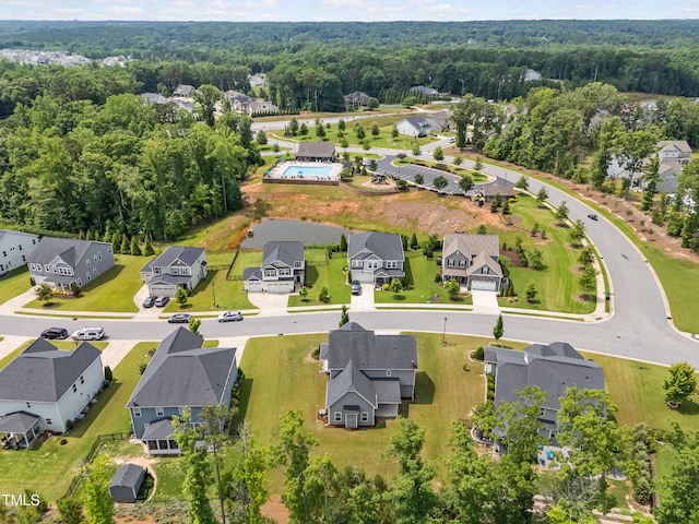 33 E Ravano Dr, Clayton, NC 27527 - aerial perspective of suburban area with a forest