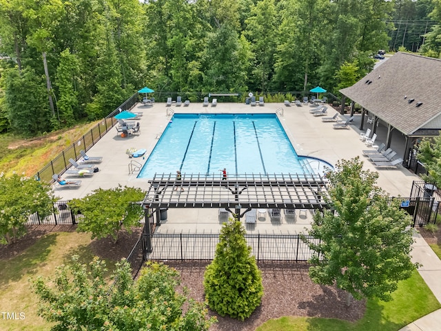 33 E Ravano Dr, Clayton, NC 27527 - community pool featuring a patio