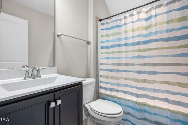 33 E Ravano Dr, Clayton, NC 27527 - full bath with toilet, vanity, and a shower with curtain