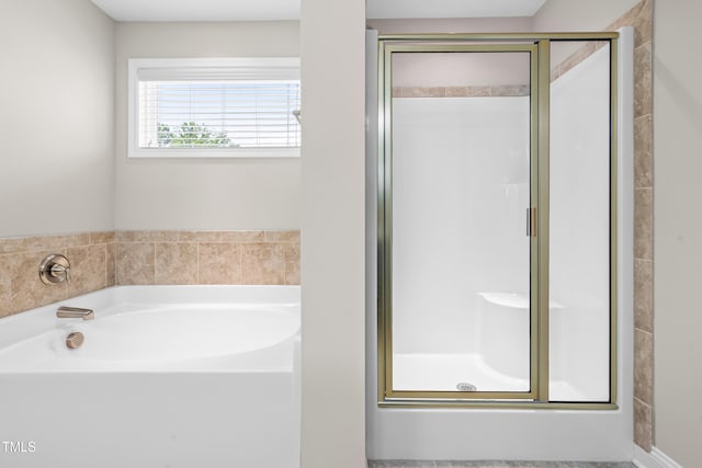 33 E Ravano Dr, Clayton, NC 27527 - bathroom featuring a shower stall and a bath
