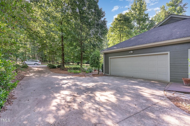 850 N Langdon, Pittsboro, NC 27312 - garage with concrete driveway