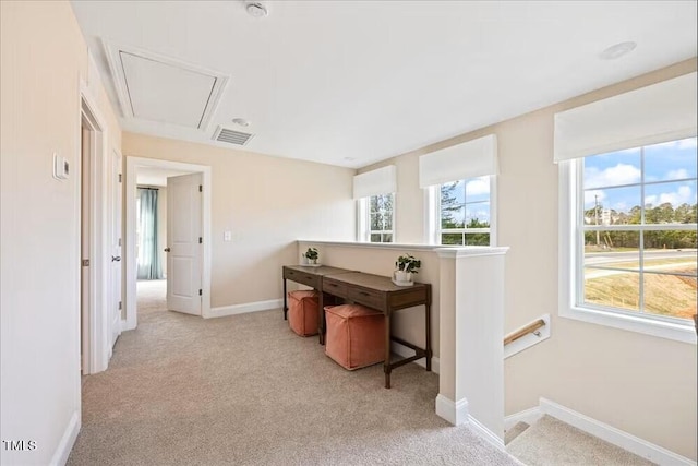 209 Broomgrove Way, Wake Forest, NC 27587 - office space featuring attic access, healthy amount of natural light, and light colored carpet