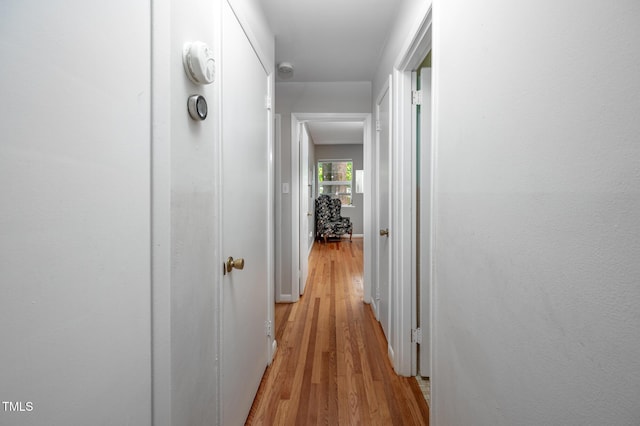 903 W Maynard Ave, Durham, NC 27704 - hallway featuring light wood finished floors