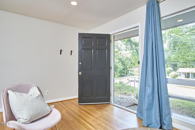 903 W Maynard Ave, Durham, NC 27704 - foyer entrance featuring light wood-style floors and baseboards