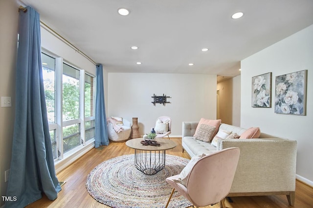 903 W Maynard Ave, Durham, NC 27704 - living room with recessed lighting and wood finished floors
