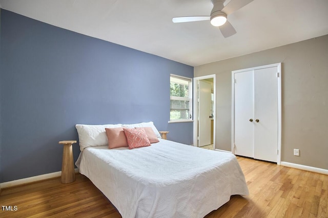903 W Maynard Ave, Durham, NC 27704 - bedroom with wood finished floors and a ceiling fan