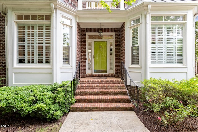 3928 Bentley Bridge Rd, Raleigh, NC 27612 - property entrance featuring brick siding