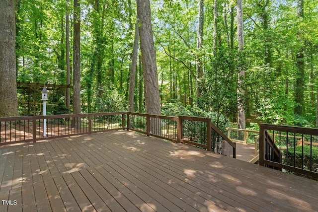 5125 Penny Rd, Raleigh, NC 27606 - view of wooden terrace