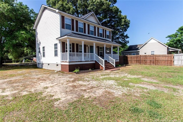 526 E Stack St, Saint Pauls, NC 28384 - colonial home with a porch and crawl space