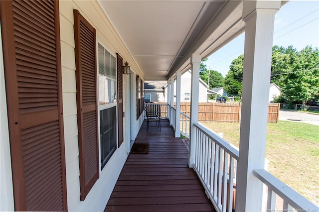 526 E Stack St, Saint Pauls, NC 28384 - wooden porch featuring a yard