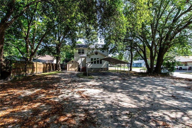 526 E Stack St, Saint Pauls, NC 28384 - view of front of property with a carport and crawl space