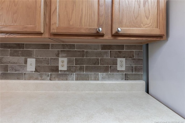 526 E Stack St, Saint Pauls, NC 28384 - kitchen view of tasteful backsplash and light countertops