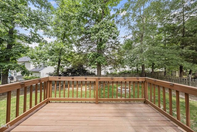 9212 Sayornis Ct, Raleigh, NC 27615 - view of wooden terrace