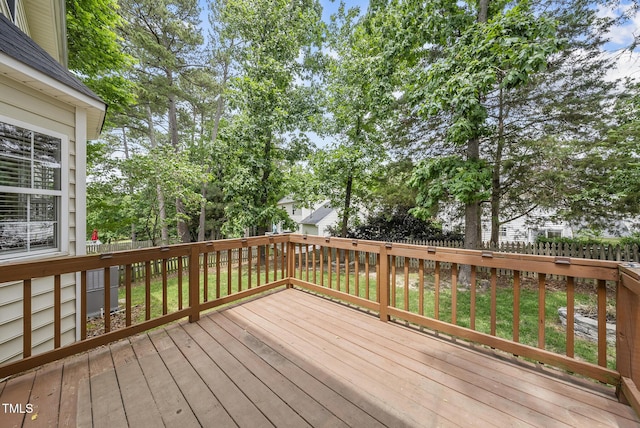 9212 Sayornis Ct, Raleigh, NC 27615 - view of wooden terrace