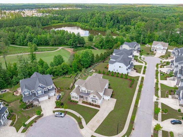 200 Baskerville Ct, Holly Springs, NC 27540 - aerial overview of property's location featuring nearby suburban area and a large body of water