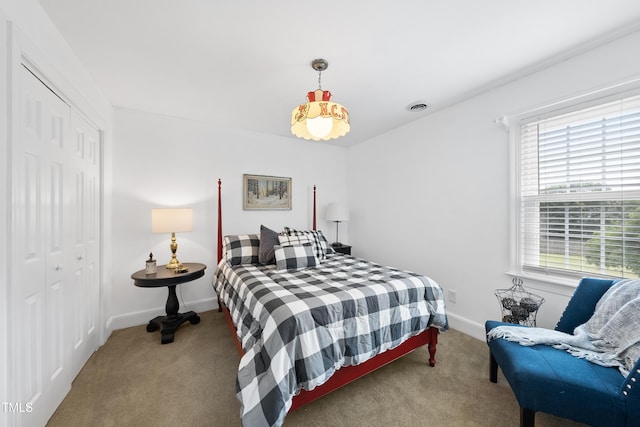 6 W Canterbury Ct, Wendell, NC 27591 - bedroom featuring carpet floors, multiple windows, and a closet