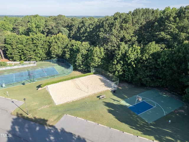 441 Heritage Village Ln, Apex, NC 27502 - drone / aerial view of a heavily wooded area
