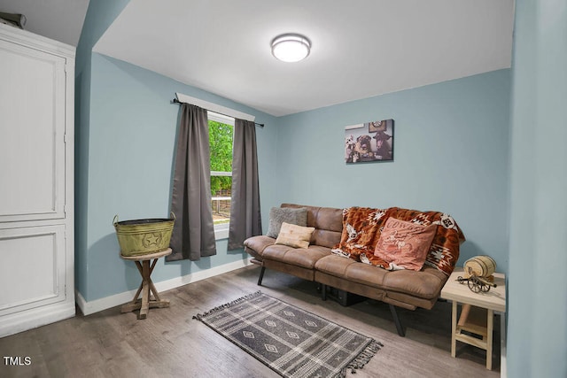 1315 Bull St, Garland, NC 28441 - living area with wood finished floors and baseboards