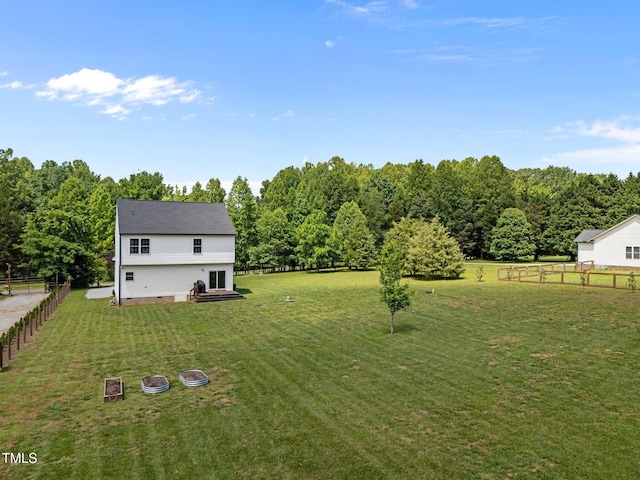 412 Carr Store Rd, Cedar Grove, NC 27231 - view of yard with a forest view