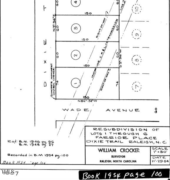 912 Dixie Trl, Raleigh, NC 27607 - parcel map