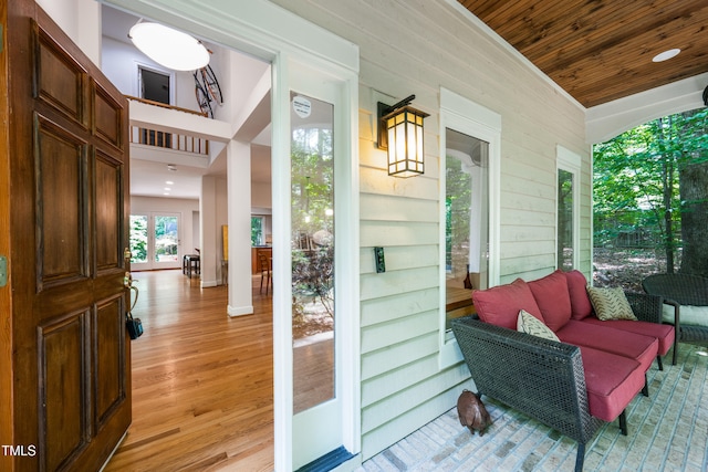 574 Chatham Dr, Chapel Hill, NC 27516 - view of exterior entry featuring a porch