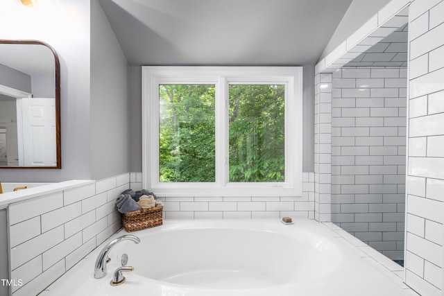 574 Chatham Dr, Chapel Hill, NC 27516 - bathroom with a garden tub