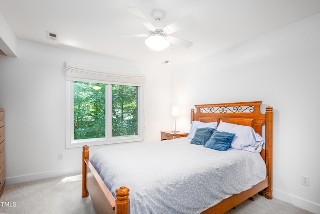 574 Chatham Dr, Chapel Hill, NC 27516 - bedroom featuring baseboards, carpet flooring, and ceiling fan