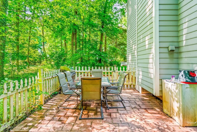 114 Bonaparte Dr, Hillsborough, NC 27278 - view of patio / terrace featuring outdoor dining area