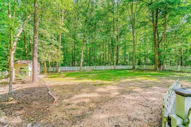 114 Bonaparte Dr, Hillsborough, NC 27278 - view of yard featuring a view of trees