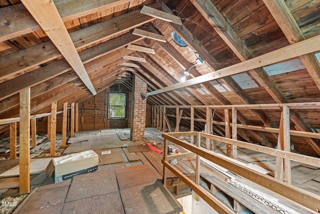 1105 Hawthorne Ln, Burlington, NC 27215 - attic with an upstairs landing