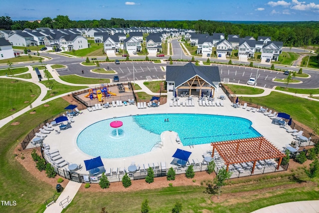 279 Edge Of Auburn Blvd, Raleigh, NC 27610 - view of pool with a residential view