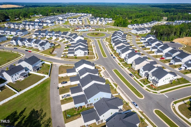 279 Edge Of Auburn Blvd, Raleigh, NC 27610 - aerial view of property's location featuring a heavily wooded area and nearby suburban area