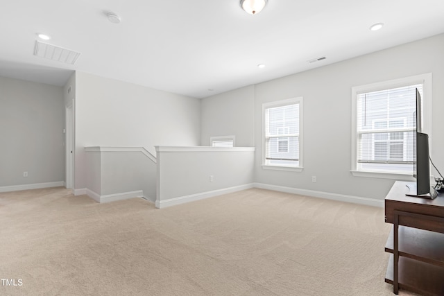 279 Edge Of Auburn Blvd, Raleigh, NC 27610 - spare room with light colored carpet, baseboards, a smoke detector, and recessed lighting