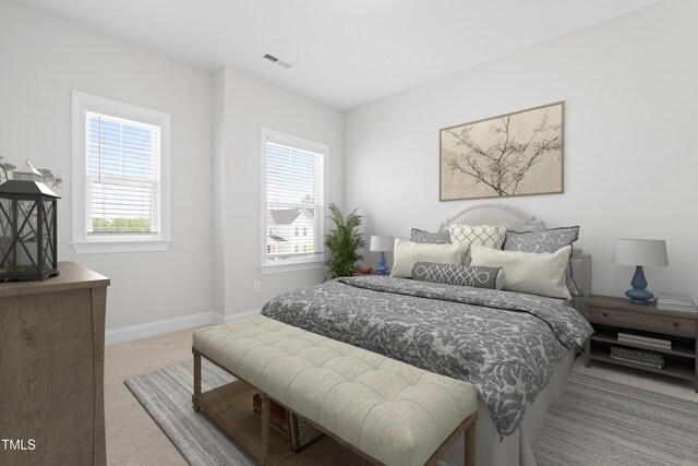 279 Edge Of Auburn Blvd, Raleigh, NC 27610 - bedroom featuring carpet floors, multiple windows, and baseboards
