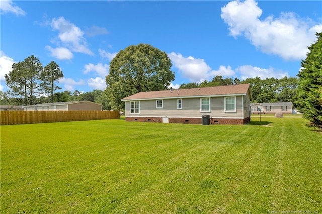 6131 Twiggs Ct, Hope Mills, NC 28348 - back of property featuring crawl space and central air condition unit