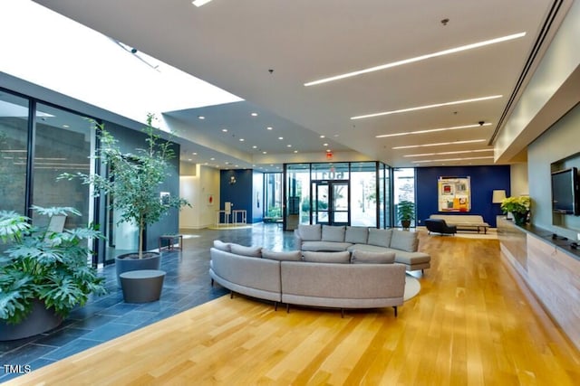 601 W Rosemary St Unit 416, Chapel Hill, NC 27516 - lobby with expansive windows