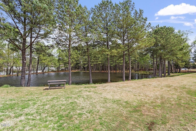 510 Berry Chase Way, Cary, NC 27519 - view of grassy yard featuring a water view
