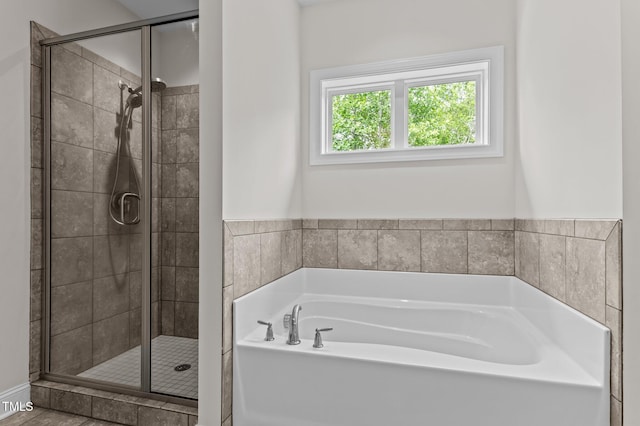 8304 Southmoor Hill Trl, Wake Forest, NC 27587 - full bath featuring a garden tub and a stall shower