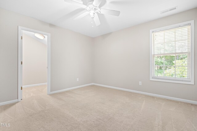 203 Worsham Dr, Chapel Hill, NC 27516 - empty room featuring light colored carpet, a ceiling fan, and baseboards