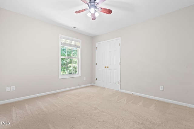 203 Worsham Dr, Chapel Hill, NC 27516 - unfurnished room with ceiling fan, baseboards, and light carpet
