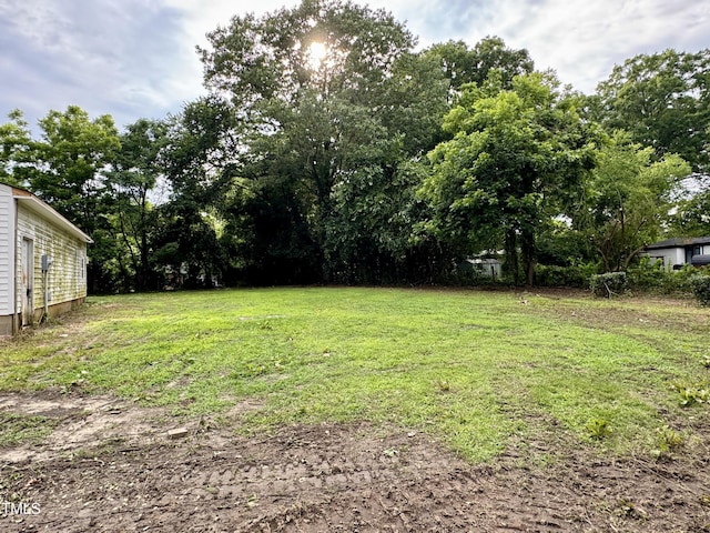 3804 Cobb St, Garner, NC 27529 - view of yard with view of wooded area