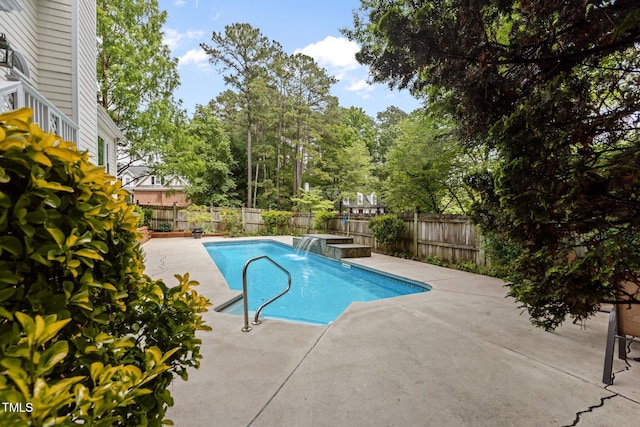 2001 Dobson Ct, Raleigh, NC 27612 - view of swimming pool with a fenced backyard and a patio
